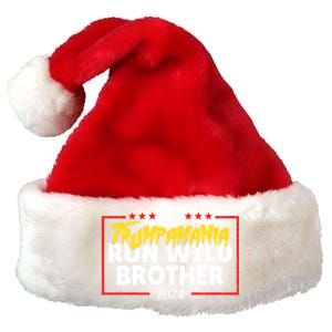 Let Trumpamania Run Wild Brother Trump 2024 Premium Christmas Santa Hat