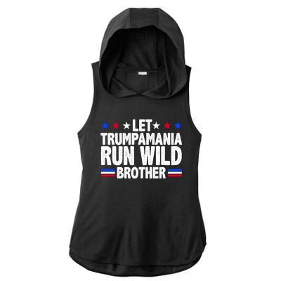 Let Trumpamania Run Wild Brother Pro Trump Ladies PosiCharge Tri-Blend Wicking Draft Hoodie Tank