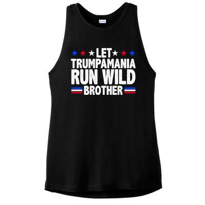 Let Trumpamania Run Wild Brother Pro Trump Ladies PosiCharge Tri-Blend Wicking Tank