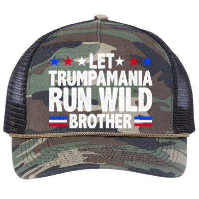 Let Trumpamania Run Wild Brother Pro Trump Retro Rope Trucker Hat Cap