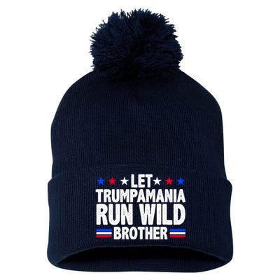 Let Trumpamania Run Wild Brother Pro Trump Pom Pom 12in Knit Beanie