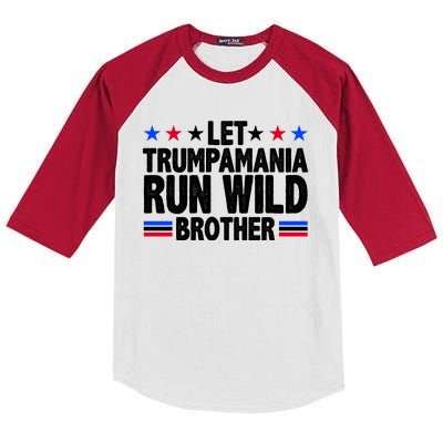 Let Trumpamania Run Wild Brother Pro Trump Kids Colorblock Raglan Jersey