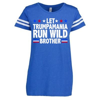 Let Trumpamania Run Wild Brother Pro Trump Enza Ladies Jersey Football T-Shirt