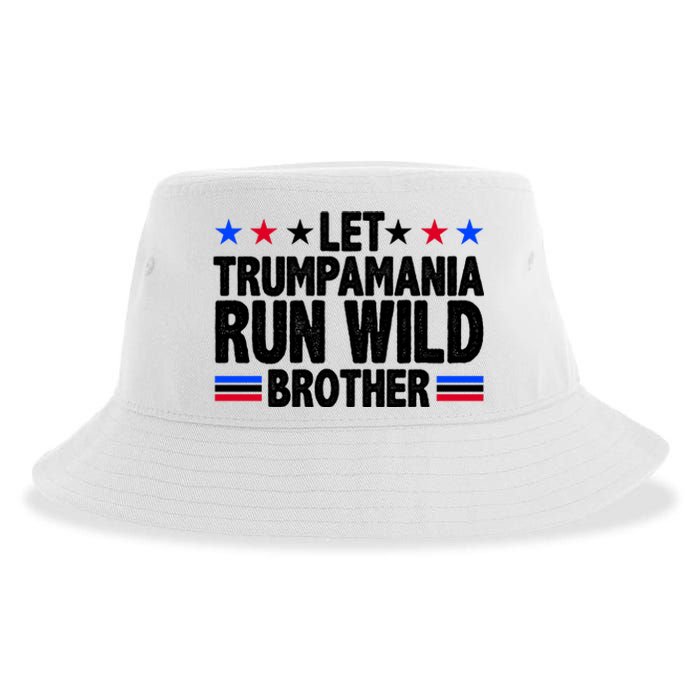 Let Trumpamania Run Wild Brother Pro Trump Sustainable Bucket Hat