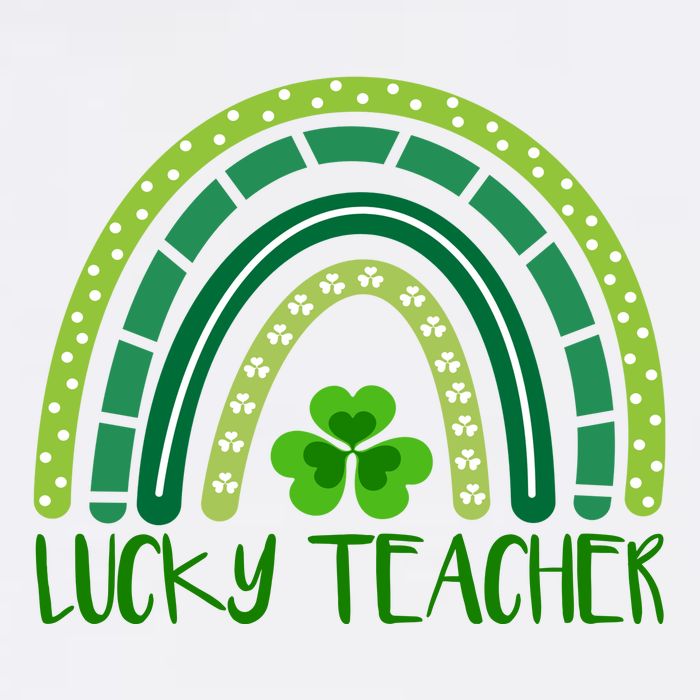 Lucky Teacher Rainbow St Patricks Day Cooling Performance Crew T-Shirt
