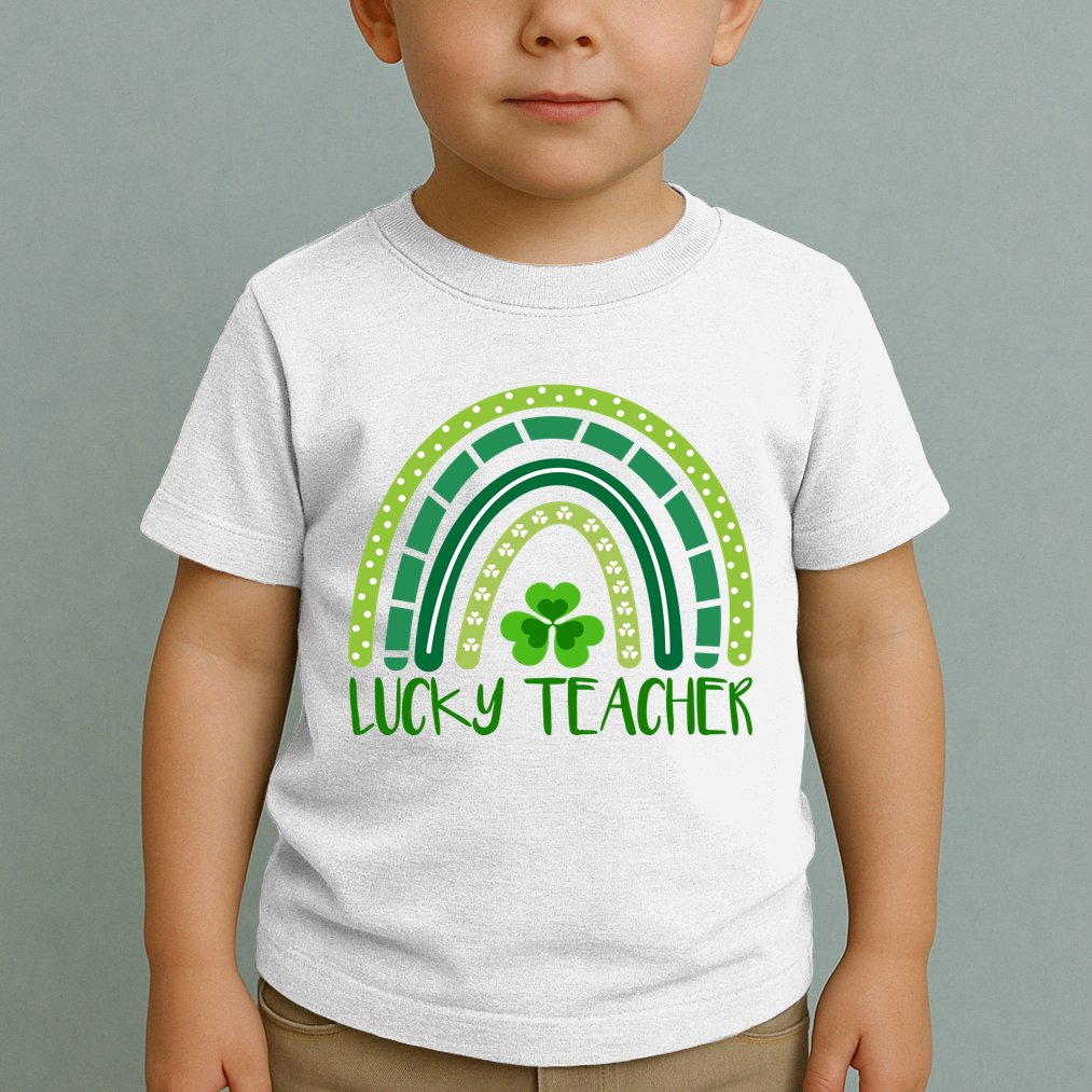 Lucky Teacher Rainbow St Patricks Day Toddler T-Shirt