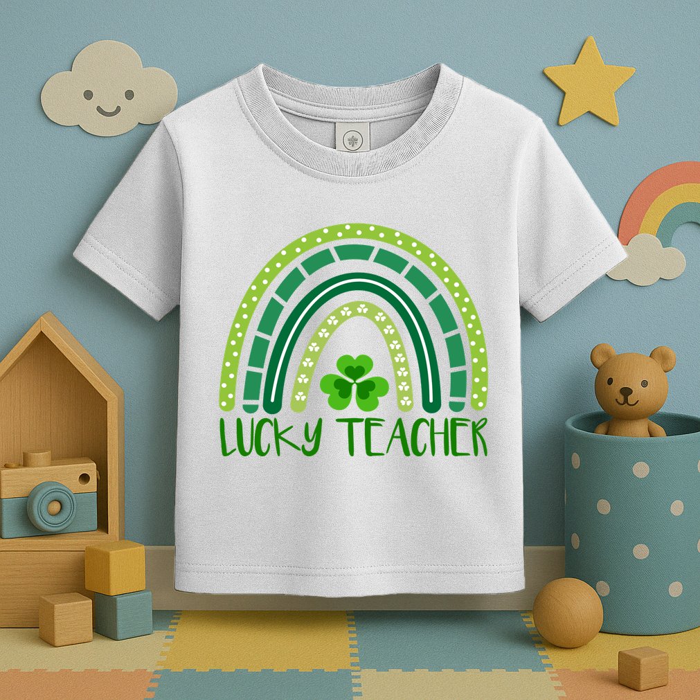 Lucky Teacher Rainbow St Patricks Day Toddler T-Shirt