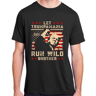 Let Trumpamania Run Wild Trump 45 47 Political Trumpamania Adult ChromaSoft Performance T-Shirt