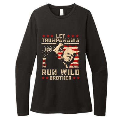 Let Trumpamania Run Wild Trump 45 47 Political Trumpamania Womens CVC Long Sleeve Shirt