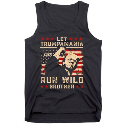 Let Trumpamania Run Wild Trump 45 47 Political Trumpamania Tank Top