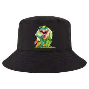 Lucky T Rex Irish Clover St. Patrick's Day Cool Comfort Performance Bucket Hat