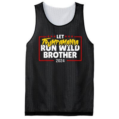 Let Trumpamania Run Wild Brother Trump 2024 Mesh Reversible Basketball Jersey Tank