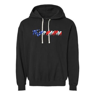 Let Trumpamania Run Wild Brother Trump 2024 Trumpamania Garment-Dyed Fleece Hoodie