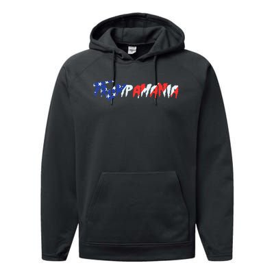 Let Trumpamania Run Wild Brother Trump 2024 Trumpamania Performance Fleece Hoodie