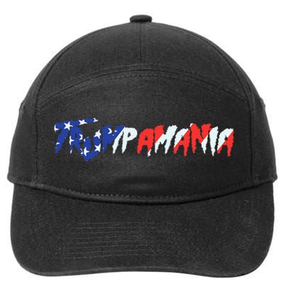 Let Trumpamania Run Wild Brother Trump 2024 Trumpamania 7-Panel Snapback Hat