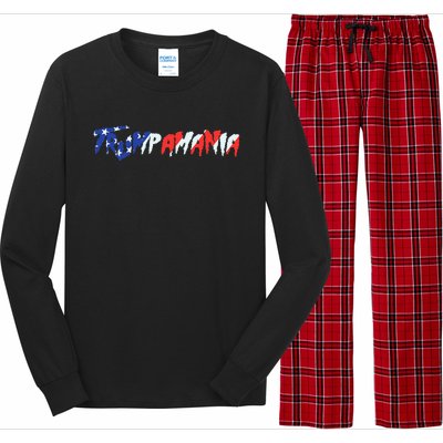 Let Trumpamania Run Wild Brother Trump 2024 Trumpamania Long Sleeve Pajama Set