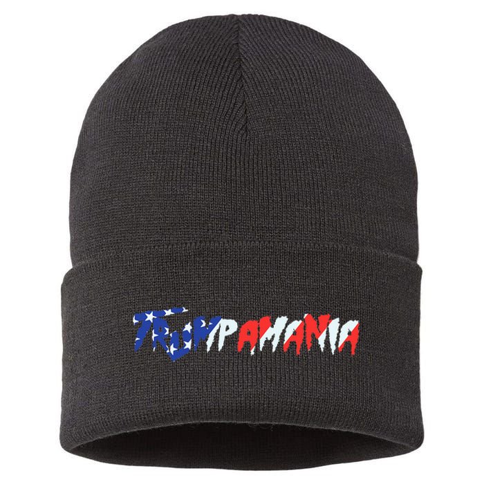 Let Trumpamania Run Wild Brother Trump 2024 Trumpamania Sustainable Knit Beanie