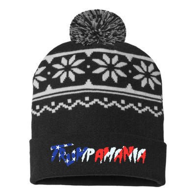 Let Trumpamania Run Wild Brother Trump 2024 Trumpamania USA-Made Snowflake Beanie