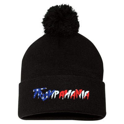 Let Trumpamania Run Wild Brother Trump 2024 Trumpamania Pom Pom 12in Knit Beanie