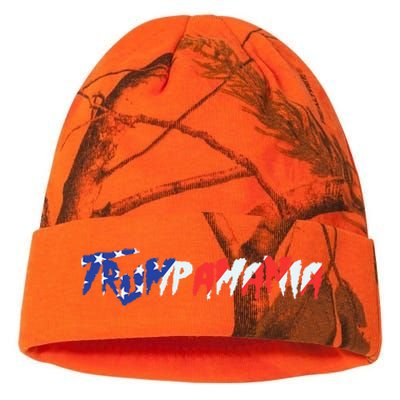 Let Trumpamania Run Wild Brother Trump 2024 Trumpamania Kati Licensed 12" Camo Beanie