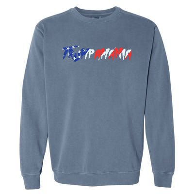 Let Trumpamania Run Wild Brother Trump 2024 Trumpamania Garment-Dyed Sweatshirt