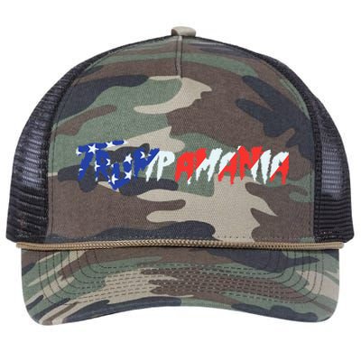 Let Trumpamania Run Wild Brother Trump 2024 Trumpamania Retro Rope Trucker Hat Cap