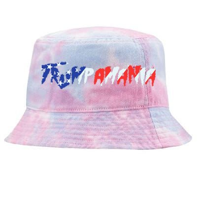 Let Trumpamania Run Wild Brother Trump 2024 Trumpamania Tie-Dyed Bucket Hat