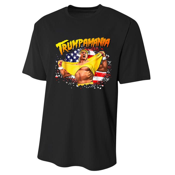 Let Trumpamania Run Wild Brother Trumpamania Trump 2024 Performance Sprint T-Shirt