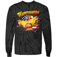 Let Trumpamania Run Wild Brother Trumpamania Trump 2024 Tie-Dye Long Sleeve Shirt