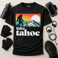 Lake Tahoe Retro Bigfoot Mountains Cooling Performance Crew T-Shirt