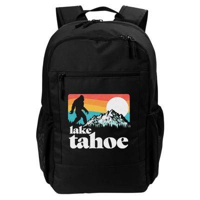 Lake Tahoe Retro Bigfoot Mountains Backpack
