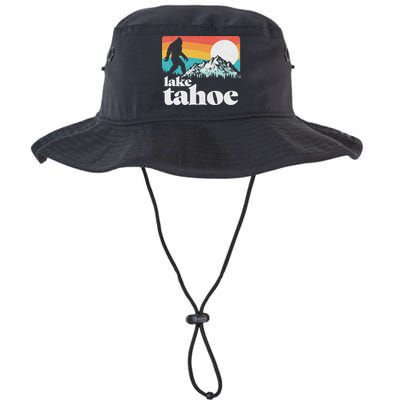 Lake Tahoe Retro Bigfoot Mountains Bucket Hat
