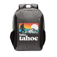 Lake Tahoe Retro Bigfoot Mountains Vector Backpack