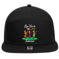 Los Tres Reyes Magos Three Wise Men Kings Dabbing Christmas TShirt 7 Panel Mesh Trucker Snapback Hat