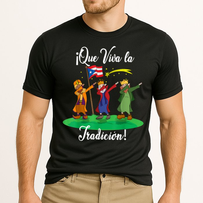 Los Tres Reyes Magos Three Wise Men Kings Dabbing Christmas TShirt Cooling Performance Crew T-Shirt
