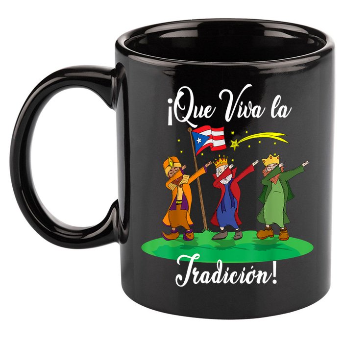 Los Tres Reyes Magos Three Wise Men Kings Dabbing Christmas TShirt 11oz C Handle Ceramic Mug