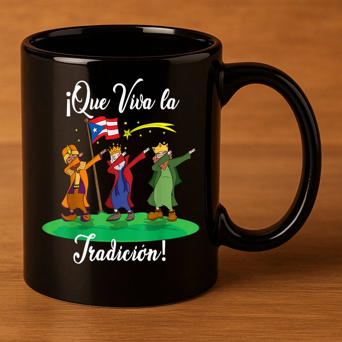 Los Tres Reyes Magos Three Wise Men Kings Dabbing Christmas TShirt 11oz C Handle Ceramic Mug