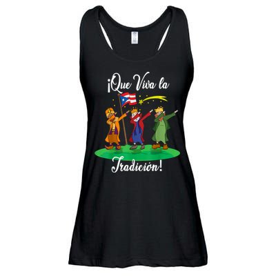 Los Tres Reyes Magos Three Wise Men Kings Dabbing Christmas TShirt Ladies Essential Flowy Tank