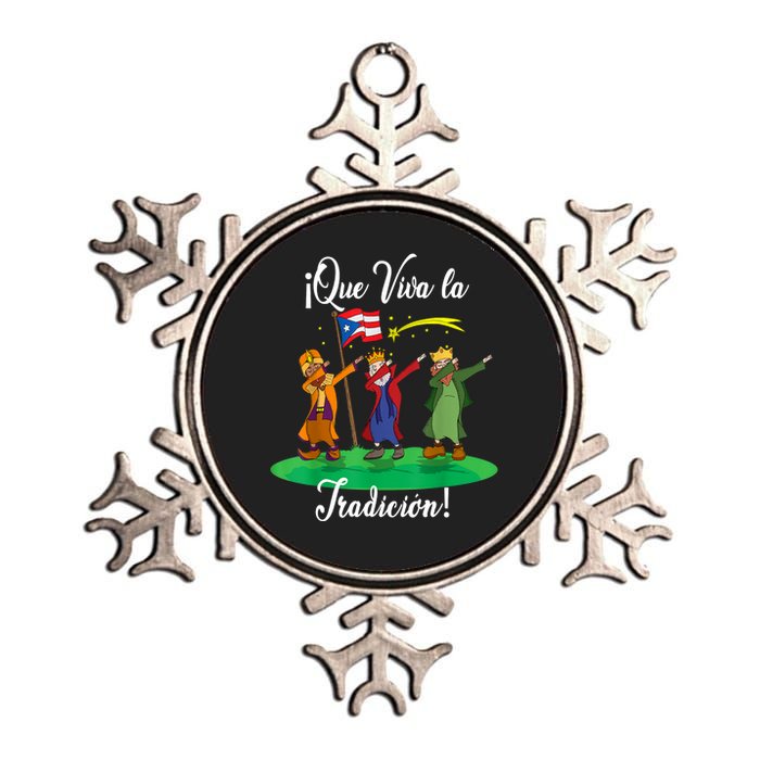 Los Tres Reyes Magos Three Wise Men Kings Dabbing Christmas TShirt Metallic Star Ornament