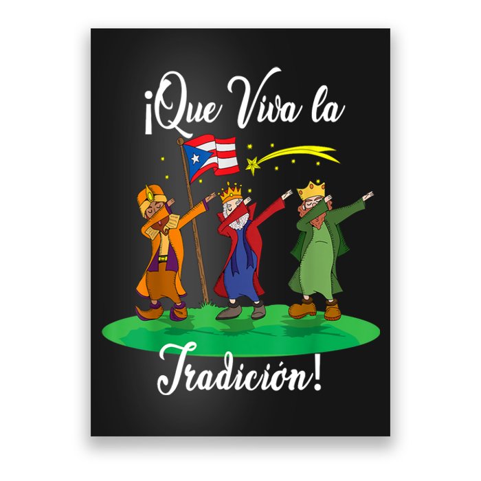 Los Tres Reyes Magos Three Wise Men Kings Dabbing Christmas TShirt Poster