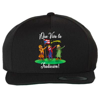 Los Tres Reyes Magos Three Wise Men Kings Dabbing Christmas TShirt Wool Snapback Cap