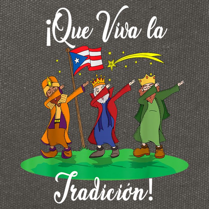 Los Tres Reyes Magos Three Wise Men Kings Dabbing Christmas TShirt Cotton Canvas Backpack