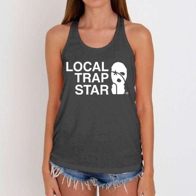 Local Trap Star Women's Knotted Racerback Tank