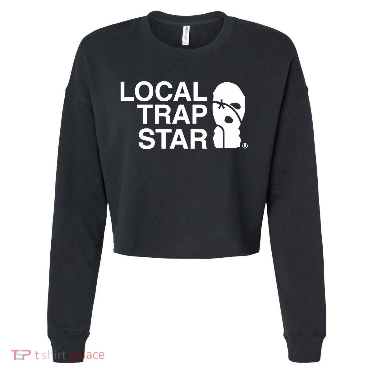 Local Trap Star Cropped Pullover Crew