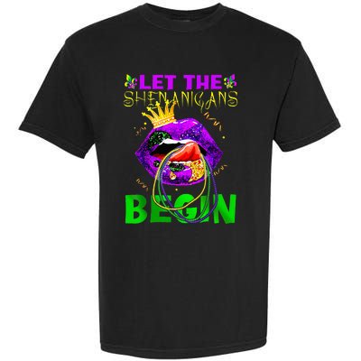 Let The Shenanigans Begin Mardi Gras Garment-Dyed Heavyweight T-Shirt