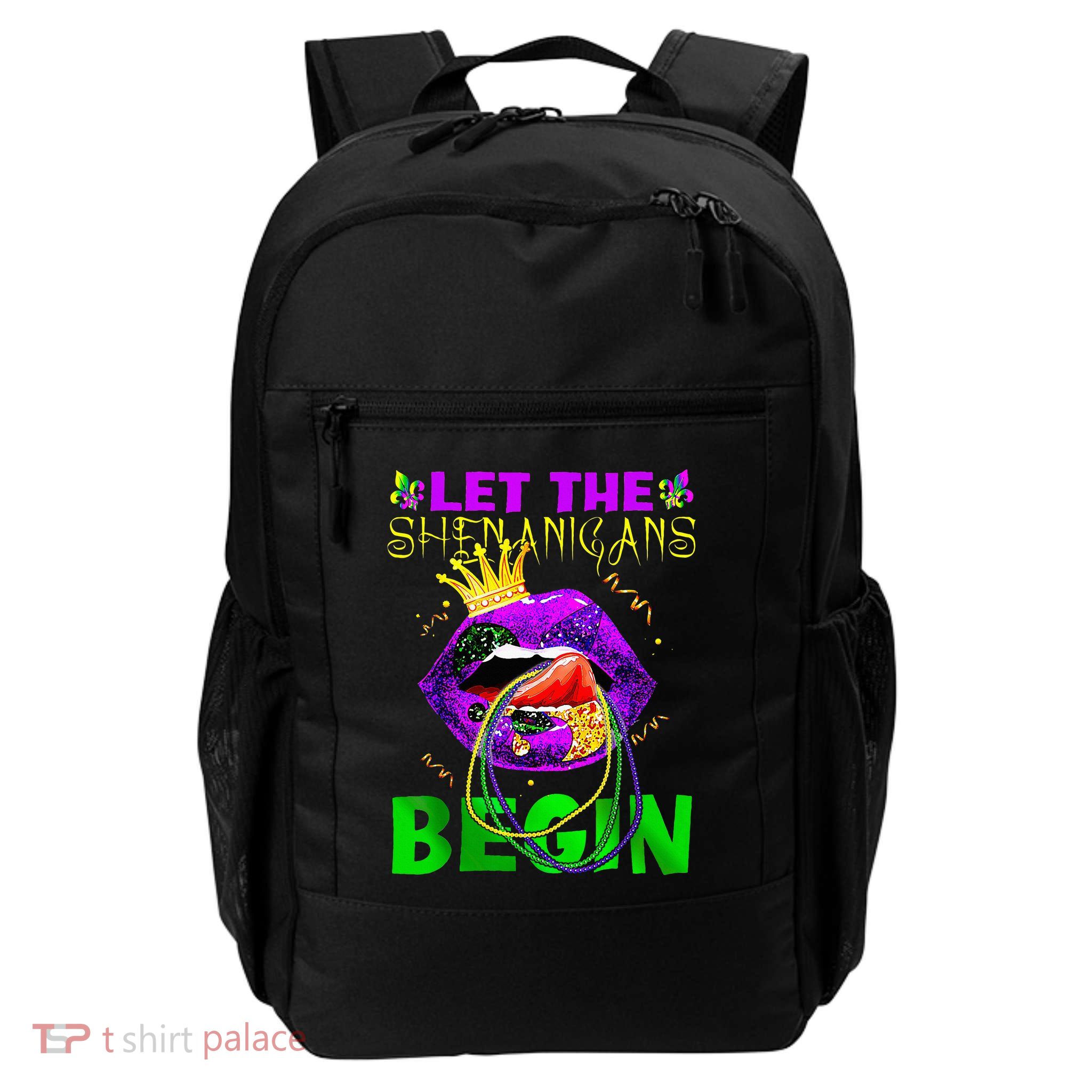 Let The Shenanigans Begin Mardi Gras Backpack