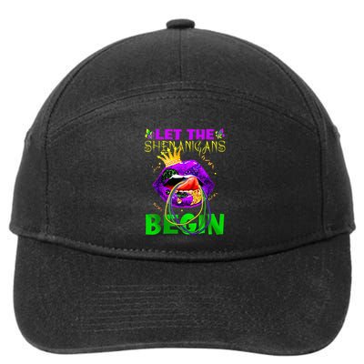 Let The Shenanigans Begin Mardi Gras 7-Panel Snapback Hat