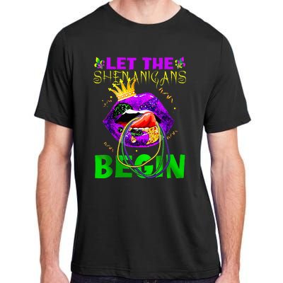 Let The Shenanigans Begin Mardi Gras Adult ChromaSoft Performance T-Shirt