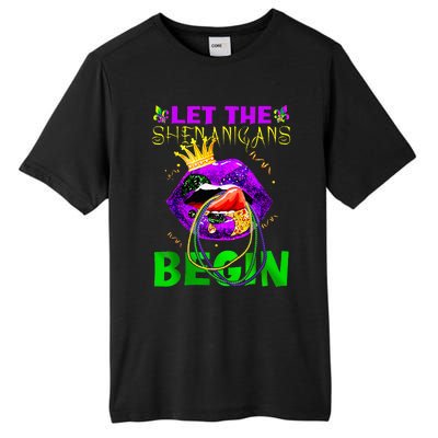 Let The Shenanigans Begin Mardi Gras Tall Fusion ChromaSoft Performance T-Shirt