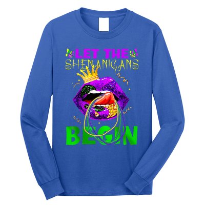 Let The Shenanigans Begin Mardi Gras Long Sleeve Shirt